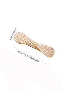 1pc Luxury Rhinestone Butterfly Hairclip, High-End Alloy Spring Clip Elegant Hair Accessory - Multicolor - View 2