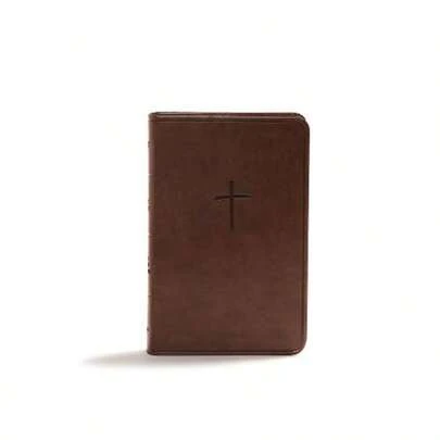 CSB Compact Bible Value Edition Brown Leathertouch