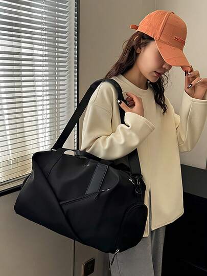 Túi thể thao yoga dung tích lớn với ngăn đựng giày riêng biệt, ba lô du lịch phân tách đồ ướt và khô, túi thể thao yoga, túi đựng đồ tập luyện cho nữ, túi tập thể dục cho nữ, ba lô tập gym, thích hợp cho du lịch, tập thể dục, yoga, thể thao, công tác, đi biển, kỳ nghỉ hè, dụng cụ thể dục thiết yếu, phụ kiện thể dục, túi thể thao.