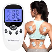 TENS + EMS Dual Channel Muscle Relief Therapy Pulse Massager With 8 Electrodes For Shoulder Pain, Shoulder And Back Pain, Knee Muscle Pain, Injury Recovery, With Portable Design, It Is The Best Gift For Friends And Relatives! - White - View 1