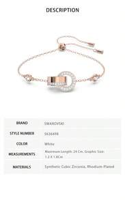 Swarovski Vòng tay nữ SWAROVSK IDextera phối màu 5636498 - 5636498 màu trắng - Xem 5