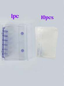 A7 Transparent Portable File Folder With Double Buckle Design, Can Store Beautiful Photos. It Can Be Used As An Album, Saving Costs On Stationery, Notebooks, Sticker Books, Office Supplies, School Supplies - Multicolor - View 16