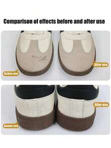 1pc Portable Suede Shoe Cleaner, No Water Needed, Easy To Carry, Suitable For Cleaning Velvet, Leather, Sneakers And White Shoes, Dry Cleaning Stain Remover, Travel-Friendly Shoe Care Eraser, Non-Abrasive Material, Great For Sneakerheads - 彩色 - 查看 5