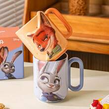 Disney Creative Ceramic Mug, Cute Cartoon Animal Design, Large Capacity, Heat-Resistant, Practical For Home & Office Use - Multicolor - View 2