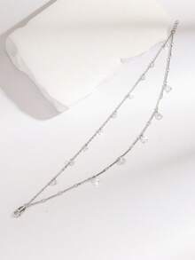 1 Piece Of Women's And Girls' Double-Layered Bamboo Chain Exquisite Small Cherry Round Droplet-Shaped Ankle Chain For Daily Wear And New Year Gift - Multicolor - View 7