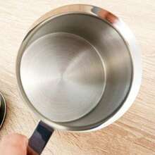 400ML Stainless Steel Handheld Milk Frother Double Mesh Coffee Cappuccino Milk Creamer Foamer Maker Kitchen Accessories - Silver - View 3