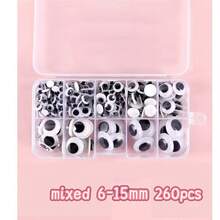 4mm-18mm Colorful Movable Plastic Doll Eyes (Some With Eyelashes), Self-Adhesive, Suitable For Scrapbooking And Craft Decoration, Mixed Packaging, Multiple Colors Available - Multicolor - View 23