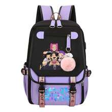 Bag Outdoor Travel Backpack Double Shoulder Bag School Bag Laptop Bag Luggage Bag Men's And Women's The Same Style Backpack Durable And Wear Resistant Daily Travel Business Work Bag - 紫色 - 查看 1