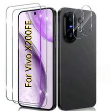 4pcs Screen Protector & Lens Protector Set Compatible With Vivo / Lite/V50/V50 Lite/X300/X300 Pro/X200/X200 Pro/X200FE, Fashionable Design, Perfect Fit, Glass, High-Quality Protective Film, Smartphone Screen Protector, Tempered Glass Protector, Smartphone Accessories, Smartphone Care Kit, Thin Design, Smartphone Protective Film - Clear - View 10