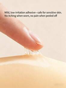 1 Par de Capa Adesiva para Mamilos em Tom de Pele para Realce do Decote - Damasco - Visão 5