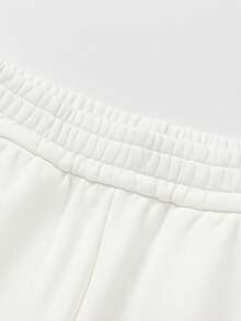 Balabala 女童弯腿裤，2026春夏时尚休闲裤 - 米白 - 查看 3