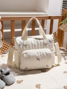 1pc Mommy Tote Bag/Diaper Bag/Hospital Bag/Maternity Bag, Organizer For Diapers, Wipes, Bottles. Suitable For Travel And Daily Use. Mother's Day Gift, New Baby Gift, Birthday Gift, New Year Gift.