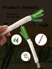 Cat Toys Catnip Toys Vegetable Anti-Bite Cat Pet Toys Teaser Toys Grinding Teeth Cleaning Teeth Self-Entertainment Stress Relief Grinding Stick Felt Chewing Toy Kitten Wooden Teething Stick Daily Game Stress Relief - Multicolor - View 7