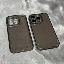 Easypie Selection 1个极简主义透明黑色软壳手机壳，兼容 17/17 Air/17 Pro/17pro/16/16promax/16pro/16plus/15/15promax/15pro/15plus/14/14pro/14plus/14pro Max/13/13pro/13pro Max/12/12pro/12pro Max/11/11pro/11pro Max/X/XS/XR/XS Max/7/8/SE2/7p/8p，以及Galaxy S22/S22 Ultra/S23/S23 Ultra/S23 Pro/S23 Plus/S24/S24 Ultra/S24 Pro/S24 Plus/A03/A03S/A03 Core/A04 4G/A04E/M04/F04/A05 4G/A05S 4G - 透黑 - 查看 6