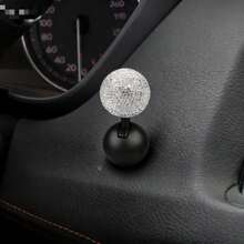 1个闪亮珍珠装饰汽车一键启动旋钮 - 个性化水钻创意贴纸，适用于摩托车和SUV，ABS可伸缩点火按钮盖，展现独特风格！这款闪亮的点火按钮盖不仅为您的爱车增添奢华气息，还能提供全面保护，让您的启动体验真正独一无二。适用于各种带拨杆式启动盖的车型。 - 多色 - 查看 8