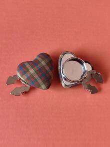 1pc/2pcs Elegant Heart-Shaped Geometric Pattern Button Set, Shirt Button Set, Clip-On Button Set, Fashionable Crystal Cufflink Set, Suitable For Tuxedo And Wedding Dress Decoration - Multicolor - View 2