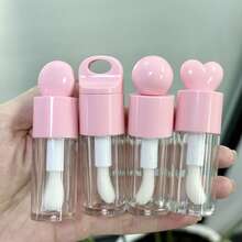 Transparent Lip Gloss Tube, Lip Gloss Tube, Cosmetic Packaging Material Tube, Cosmetic Dispensing Bottle, Convenient To Carry, Suitable For Travel, Travel Accessories, Travel Essentials, Couples And Mother's Day Gifts - Pink - View 8