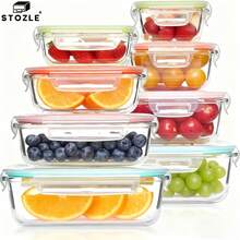 16pcs Colorful (8 Lids + 8 Containers)