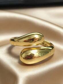 1pc Fashion Waterdrop Cut Blue Stone Ring Wedding Band Valentine's Day Jewelry Combining The Elegance Of The Main Stone With The Brilliance Of, Interpreting A Vintage Glamour Style, A Delicate Accessory To Light Up Your Outfit And Convey Unique Taste, For Teenager Women Christmas Gift Wedding Ring - Multicolor - View 13