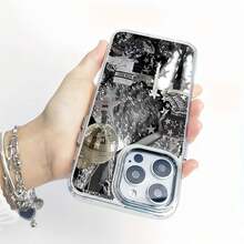 Fantasía de moda con estilo plateado. Esta elegante funda es compatible con los modelos  16, 15, 14 Pro Max, 13, 12, 11, XR y XS Plus. Fabricada en silicona TPU, ofrece protección contra golpes y caídas, además de una sensación superior. Es un regalo ideal para familiares, amigos y seres queridos, y una opción perfecta para Navidad.fundas para ,accesorios para celular,fundas para celular,funda  13,fundas ,fundas para  13,funda  16,funda  17 pro max, 17 pro max,funda  15,funda  17,funda ,fundas para  16,fundas  15,funda  14,fundas  17 pro max,protector para ,fundas  11,fundas  12,funda  17 pro,fundas  13,,case  17 pro max,fundas para  11,fundas para  12 - transparente - Ver 6