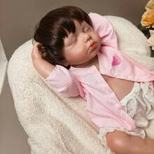 Reborn Doll, Handmade With Rooted Hair And Hand-Painted, Realistic Feeling Lifelike Vinyl Doll, Full Body, Real Life Doll With Gift Set (Bottle, Pacifier, Diaper, Birth Certificate) - Pink - View 9