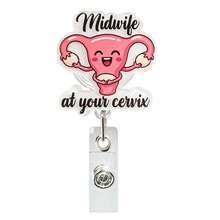 1pc Valentine's Day Heart-Shaped Retractable Rotating ID Badge Holder - Multicolor - View 9