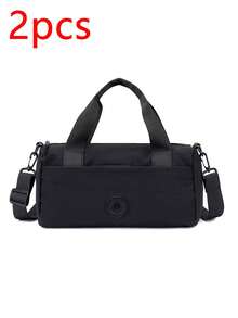 1个简约纯色多功能斜挎包，小型健身包，女士多功能单肩包，轻便柔软迷你健身包，适合露营、徒步旅行和户外旅行，多种颜色可选 - 彩色 - 查看 13