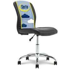 Essentials Ergonomic Armless LowBack Computer Swivel Task Chair, Faux Leather and Mesh, Black - Tarea Negra - Ver 1