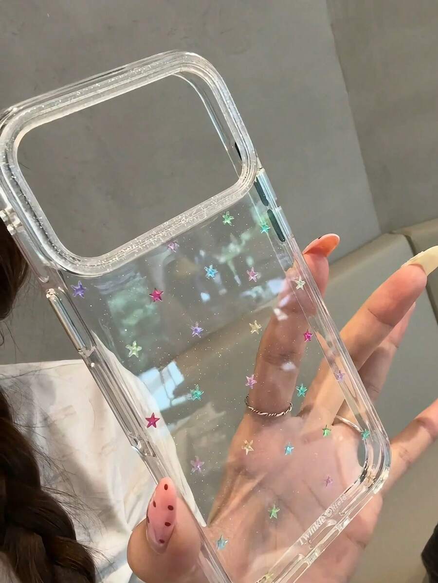 Glitter Colorful Rhinestone Magnetic Liquid Silicone Phone Case Compatible With Iphone 16 Pro Max, 15 Pro, Luxury Shockproof Protective Cover Compatible With Iphone 13/14 Pro Max - Clear - View 1