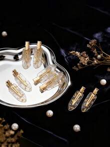 8pcs/2pcs Gold Seamless Hair Clips, Shiny Bridal Headpiece, Bridesmaid Hair Accessories, Wedding Decorations, Elegant Hair Clips, Bridesmaid Gifts, Gold Glitter Hair Clips, Shiny Bridesmaid Hair Clips, High-End Hair Accessories