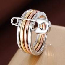 1pc Minimalist Circle Design Fashion Ring, Casual Gift - Multicolor - View 24