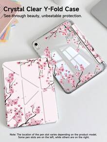 Ốp bảo vệ máy tính bảng họa tiết hoa anh đào, phù hợp với iPad Air 8 (M4) 2026 (11 inch), Air 8 (M4) 2026 (13 inch), Air 11 inch M3 2025 / M2 2024, Air thế hệ thứ 5 2022, (A16) 11 inch thế hệ thứ 11 2025, Galaxy Tab, Kindle Paperwhite thế hệ thứ 12 2024, mặt lưng trong suốt, họa tiết thời trang, hỗ trợ tự động tắt/mở màn hình, bảo vệ bằng túi khí, thích hợp làm quà tặng và sử dụng trong văn phòng. - Nhiều màu - Xem 4