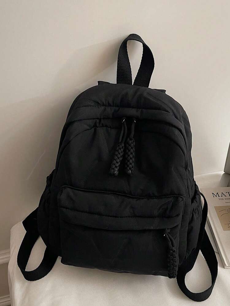 black mini backpack brandy melville Details Microfiber is lightweight solid Mini Backpack, Corduroy Solid Color