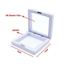 10pcs Plastic 3D Jewelry Display Stand, Transparent Necklace & Bracelet Storage Box