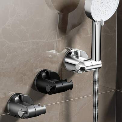 Bộ 1/2 giá đỡ vòi sen hút chân không, dùng để lắp đặt tay sen cầm tay, có thể điều chỉnh và treo tường, tái sử dụng, không cần nguồn điện, giá đỡ vòi sen phòng tắm gia đình, giá đỡ vòi sen xoay bằng giác hút (Chỉ sử dụng trên tường gạch men sạch và nhẵn).