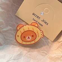 1pcs Hair Clips For Kawaii Relax Bear Hairpin Women Bangs Fashion Headwear Hairs Ornaments - 1pcs-C - 查看 1