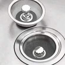 Stainless Steel Sink Strainer (1-Pack) - Kitchen Drain Filter Effectively Blocks Hair And Food Residue, Rust-Proof Design Fits Most Drains. Essential Kitchen Item, Christmas Holiday Gift. - Silver - View 3