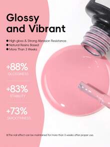 coscelia 30pcs Gel Nail Polish Set, Red White Pink Green Black Removable Gel Nail Polish, Long-Lasting Manicure Supplies, Women DIY Nail Salon Gift - Multicolor - View 4