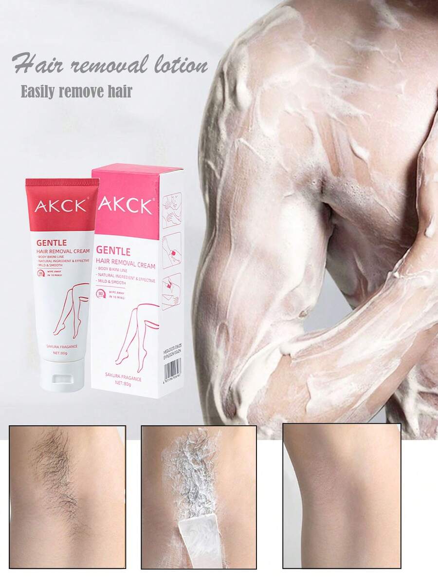 80g Hair Removal Cream, A Multi-Purpose Hair Removal Cream Suitable For Legs, Arms And Body. Convenient To Use, No Residue Left, Highly Effective Hair Removal.