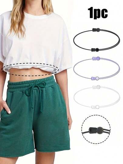 1pc Elastic Stretch Belts,Adjustable Waistbands,Tuck Band Tool For Women,Classic Minimalist Fashion Clothing Belt Skinny,Belt Adjustable Crop Band For Top,Versatile Thin Belt,Stretch Belt,Thin Waist Belt For Women,Fashion Accessory,Customize Length For Flattering Fit - Compatible With Blouses, For Pants,Suits,Dresses,Suit, For Friends, Family And Girlfriends, Christmas Gifts, New Year's Gifts