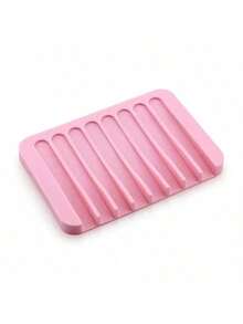 1pc Silicone Soap Draining Rack Soap Dish Soap Holder Soap Pad Soap Tray Soap Storage Rack Dishwashing Sponge Draining Rack Soap Anti-Slip Pad Liquid Soap Pad Bath Lotion Shampoo Holder Soap Drain Rack, Bathroom/Kitchen Storage Rack, Both For Bathroom And Kitchen - Multicolor - View 11