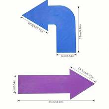 6件套运动场地标志牌，包括足球场、田径场、网球场、排球场、羽毛球场、匹克球场地边界标志牌、方向箭头、平面标志圆盘