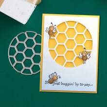 Creative Grid Metal Cutting Dies, DIY Scrapbooking Album And Embossing Stencil, Greeting Card Making Tool, Card Paper Cutting Crafts ,Gift Card Making Template Die Cuts. - Silver - View 3