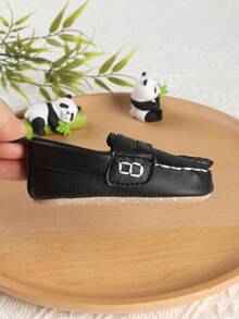 1 Paio di Scarpe Sportive Neonato Alla Moda e Versatili, Modello Slip-On, Adatte per Bambini da 0-3 Mesi, Scarpe per Neonati per Primavera, Estate e Autunno - nero - Visualizzare 7