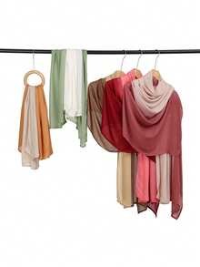 1pc Women's Fashion Casual Tie Dye Tie-Dye Wide-Brim Breathable Headscarf/Scarf - Multicolor - View 6