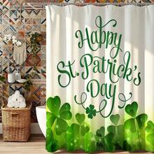 1 Piece St. Patrick's Day Elegant Decor Backdrop, Green Cursive Lettering & Clover Pattern Design, Home Wall Decoration, Accessory For Holiday Elegant Style Lovers, Festive Delicate Style Decorative Backdrop, Household Decorative Supplies, Durable Material