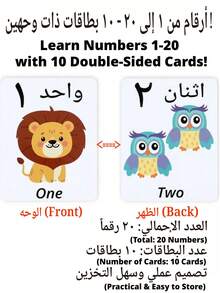 Arabic Alphabet Learning Flashcards, 14 Sheets/Set, Student Learning Aid, Arabic Writing Flashcards, Arabic Alphabet Recognition Cards, Study Supplies And Stationery - Colored Version - View 5