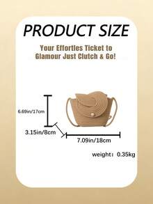 New French Niche Woven Women's Handbag, Summer Beach Vacation Bag, Large Capacity Tote Vegetable Basket,Woven Bucket Beach Bag For Women, Knitted Tote With Crossbody Strap & Pearl-Accented Twist Knot Closure, Minimalist Straw Bag For Vacation, Wedding Events, And Summer Outings, Roomy Purse Fits Phone, Wallet, Keys In Khaki And BeigeThe Best Gift Choice, Birthday Gift, Valentine's Day[US Local Warehouse] - 彩色 - 查看 11