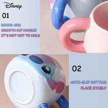 Disney 陶瓷马克杯礼盒套装，卡通马克杯配勺子，咖啡杯节日纪念礼盒 - 彩色 - 查看 6