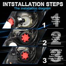 TOAUTO 2PCS 3D 360°6 Sides 100W 30000LM H7 LED Car Headlight Bulbs Canbus H11 9005 HB3 9006 HB4 9012 HIR2 Turbo Car Lamp Fog Lights Plug&Play 6000K 12V - A - View 10